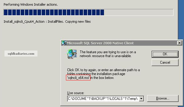 install microsoft sql server native client windows